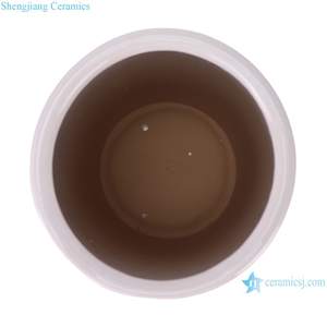 RXCY01-A <span class=keywords><strong>portaombrelli</strong></span> con Design cavo fatto a mano vaso rotondo in ceramica con motivo floreale <span class=keywords><strong>rosso</strong></span> unico - Product Image 3