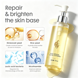 Amino Acid Facial <b>Cleanser</b> with Rice Ferment Filtrate Bifida Ferment Lysate SOD Enzyme Oil Control Facial Wash - Product Image 3