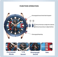 CURREN-Montres-bracelets à quartz tendance 8401, horloge lumineuse noire, bracelet en acier inoxydable pour hommes, montres chronographes de sport décontractées pour hommes