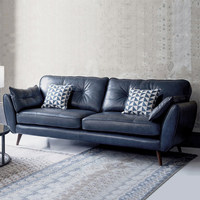 Maßgefertigtes Zeitgenössisches Wohnzimmermöbel 2-Sitzer Ledersofa für das Wohnzimmer