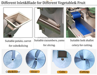 Máquina cortadora industrial de chips de plátano y aros de cebolla Máquina cortadora eléctrica de verduras y picadora de cebolla