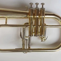 Wholesale Factory Direct Professional Performance B Flat Frugalhorn Trumpet BB Tone Gold Color Brass Instrument Manufacturer