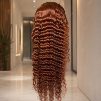 Perruque de cheveux humains vierges brésiliens 13x4, dentelle HD transparente, cuticules alignées, ondulations profondes, sans colle, brun chocolat, longue, bouclée, non traitée