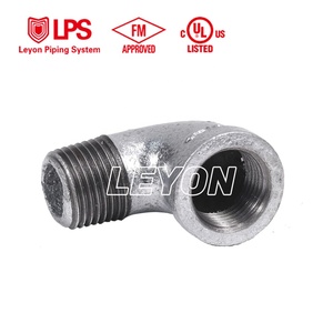 Système de protection incendie Leyon FM UL, Tuyaux de lutte contre l'incendie, Système de sprinklers, Raccord de tuyau en fonte malléable galvanisé, Coude de rue - Product Image 3