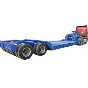 Starway ayrılabilir gooseneck 2 satır 4 akslar 80-100 ton lowbed kamyon römork lowboy yarı traler low loader römork satılık