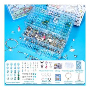 Premium Educational <b>DIY</b> Charm Bracelet Making <b>Kit</b> for Kids 3+ with Colorful Beads and Cute Charms Plastic Chain Jewelry Set - Product Image 3