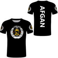 Vente en gros de t-shirt sport drapeau afghan vêtements drapeau vêtements traditionnels pour hommes logo personnalisé