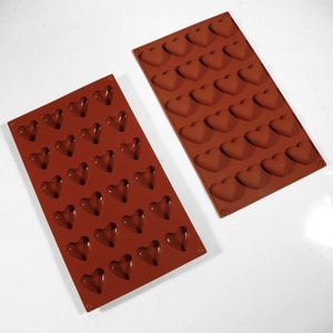TangChu 24 Cavity Heart Shape Chocolate <b>Silicone</b> Mold for <b>Baking</b> & Crafts - Product Image 2