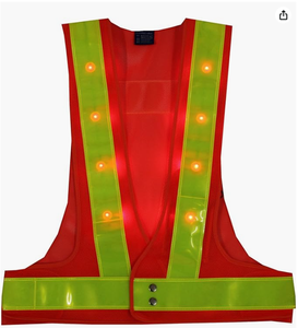 Chaleco de Seguridad Reflectante LED de Alta Visibilidad Tipo 1 (Trajes Completamente Encapsulados) para Deportes y Recreación al Aire Libre - Product Image 1