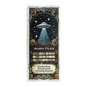 Tarjeta de Billete de Doble Cara con Lámina Plateada de Encuentro Alienígena en Área 51, 15.4x6.5cm, Edición de Regalo de Arte Coleccionable de OVNI y Ciencia Ficción - Product Image 5