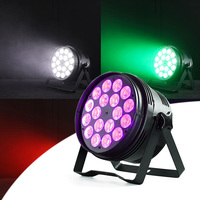 Luz PAR QSE Lighting de 18*10W, RGBW 4en1, LED para Escenario, DMX512, para DJ, Discoteca, Bar