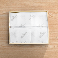Papier de soie recyclable en pulpe de coton imperméable de haute qualité Logo imprimé personnalisé pour emballage cadeau de bougie