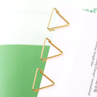 Clips de notes en métal de grande taille personnalisés en or, clips de notes en bois, porte-notes adhésives, signets pour usage de bureau, prix d'usine