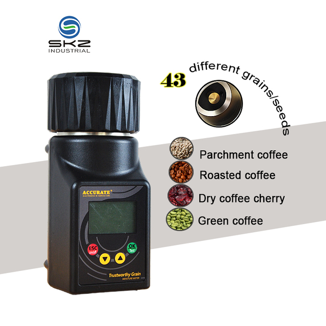SKZ111B-2 PRO Moisture Meter for Grains Corn Wheat Rice Bean Peanut Moisture Tester Hygrometer
