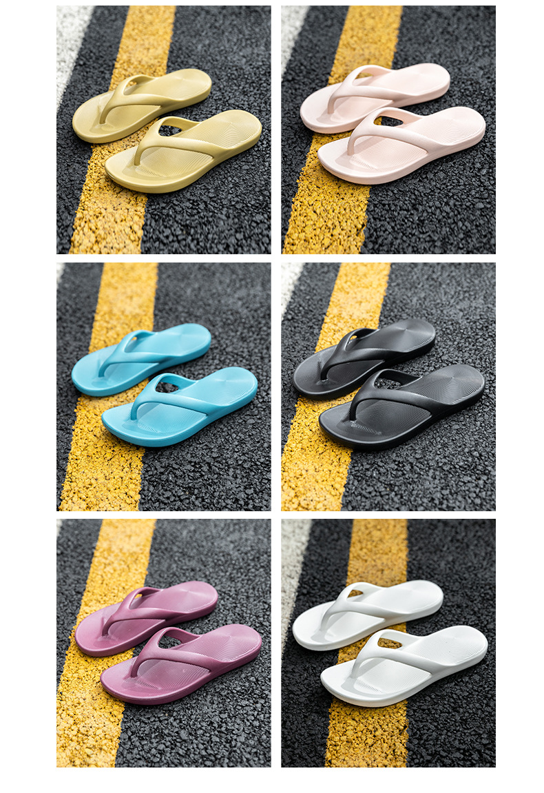 Cheap EVA Foam Couple Flip Flops Womens Slippers Anti Slip Rubber Filflops Men