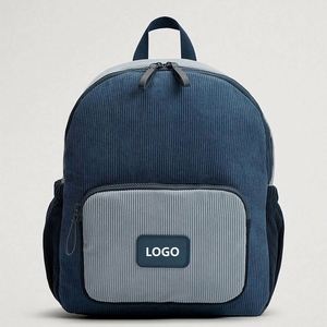 Mochila Mini de Pana para Niñas y Niños, Bolsa Escolar para Estudiantes, Linda Mochila Infantil de Pana - Product Image 1