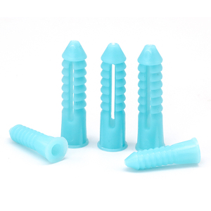 100 pcs/bag 플라스틱 확장 파이프 튜브 고무 플러그 벽 플러그 M6 M8 M10 셀프 태핑 나사 용 플라스틱 리브 앵커 벽 플러그 - Product Image 4