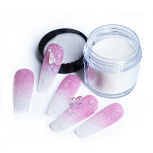 Poudre de <span class=keywords><strong>Sucre</strong></span> Scintillante Blanche en Gros de Haute Qualité 10ML/boîte Accessoires pour Ongles pour Salon de Manucure et DIY - Product Image 4