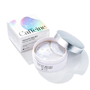 Parches de gel para ojos de alivio instantáneo con cafeína, cuidado calmante para el contorno de ojos, para ojos cansados, para todo tipo de piel, fórmula K-Beauty - Product Image 2