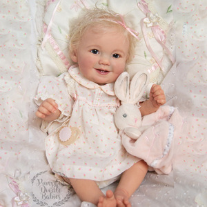 2026 Magnifique poupée Reborn souriante de 50 cm, mignonne, en vinyle souple et réaliste, compagnon pour bébés et enfants, vente en gros - Product Image 3