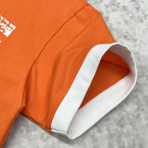 Moda de gran tamaño cuello redondo diseñador camiseta Unisex Boxy francés Terry impreso camisetas verano peso pesado algodón camiseta - Product Image 4
