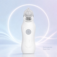 Aspirateur nasal électrique pour bébé OEM, rechargeable par USB, nettoyeur de nez pour nourrissons, 3 niveaux d'aspiration, embout en silicone