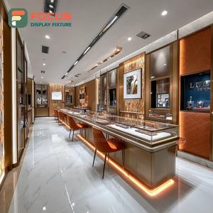 Fabricante de Sistemas de Exhibición de Joyería Minimalistas Personalizados, Vitrina de Exhibición para Mostrador de Centro Comercial con Marco Metálico - Product Image 1