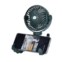 Ventilateur portable USB flexible et pliable 3-en-1 de 5200 mAh pour poussette, voiture, table et extérieur – Refroidissement d'air