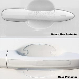 Universal 8 piezas transparente coche espejo puerta cuenco manija pegatinas protectoras transparente coche Exterior pegatinas protectoras para coches - Product Image 5