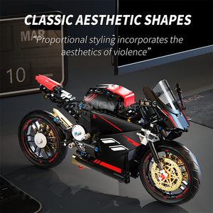 HW 426pcs Cruiser Moto DIY Blocs de Construction Technologie Robuste Briques Jouets Petit Jouet de Construction Voitures de Sport Boîte Ensembles - Product Image 3