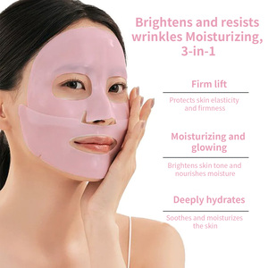 Masque en feuille d'hydrogel profond au bio-collagène et à la vitamine C, marque privée, avec des bienfaits hydratants, anti-rides et éclaircissants - Product Image 2