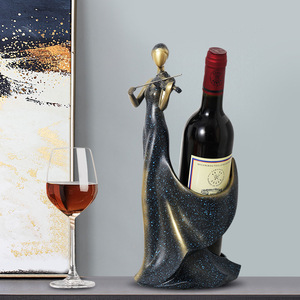 Porte-Bouteilles Créatif Haut de Gamme en Résine, Décoration de Meuble TV Style Art Déco Violon pour Hall d'Entrée, <span class=keywords><strong>Table</strong></span> de Salle à Manger et Salon - Product Image 4