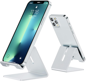 Giá bán buôn màu trắng điện thoại di động chủ có thể điều chỉnh điện thoại di động đứng máy tính để bàn có thể gập lại điện thoại đứng cho điện thoại di động - Product Image 4