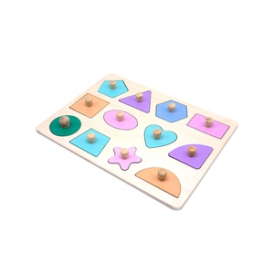 Trẻ mới biết đi khối gỗ toán học đếm hình dạng SORTER montesori câu đố đồ chơi hội đồng quản trị ghép hình mầm non Đồ chơi giáo dục - Product Image 5