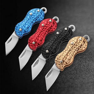 Couteau de poche pliable miniature en acier inoxydable pour l'extérieur, ouverture de boîte, randonnée, porte-clés, couteau à éplucher - Product Image 5