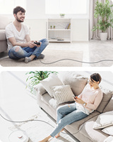 Cable de Datos USB SUNGUY de 18W, Cable USB a Tipo-C, Cable de Carga Rápida, Cables USB Tipo C para Teléfono Móvil, Banco de Energía y Uso en Automóvil
