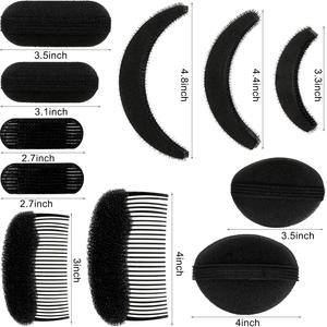 Donne Volume basi per capelli Hair Styling Insert Tools Hair Bump Up pettini clip spugna nera per le donne acconciatura fai da te - Product Image 5