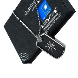 Gezondheid Genezende Rechthoek Quantum Energie Hanger Ketting Lava Rock 4 Stuks Germanium Hangers Met Roestvrijstalen Frame En Ketting - Product Image 2