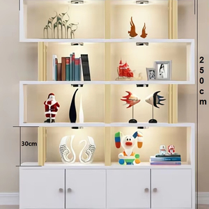 <span class=keywords><strong>Vitrine</strong></span> de Salon de Beauté Moderne avec Écran <span class=keywords><strong>LED</strong></span>, <span class=keywords><strong>Vitrine</strong></span> en <span class=keywords><strong>Verre</strong></span> Personnalisée pour la Vente au Détail avec Rangement - Product Image 2