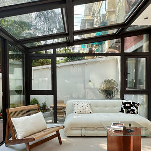 غرفة مشمسة من الألومنيوم قابلة للتخصيص مع أشعة الشمس قابلة للتخصيص تتميز بشرفة أكشاك وجناح من المصنع مباشرة - Product Image 2