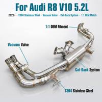 Sistema de Escape Catback Valvetronic de Acero Inoxidable 304 de Alto Rendimiento para Audi R8 V10 5.2l 2022+, Mejora del Sonido del Silenciador