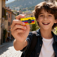 Nouvelle Conception 2026 – Mini Appareil Photo Numérique Compact 2MP Rétro avec Filtres et Objectif Rétro, Enregistreur Photo/Vidéo de Poche