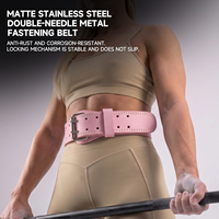 Cinturón de Levantamiento de Pesas AKADY Modelo 5630, Cuero PU, Soporte Lumbar Acolchado de 5.5 Pulgadas, 10 Orificios Ajustables, para Gimnasio, Fitness, Powerlifting