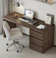 Bureau de direction en bois de luxe léger, design moderne, tiroir intégré en mélamine, écologique, durable, bureau de bâtiment de bureau