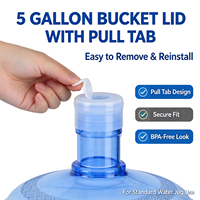 Couvre-bouteille jetable pour bidon d'eau potable de 5 gallons avec anneau de traction