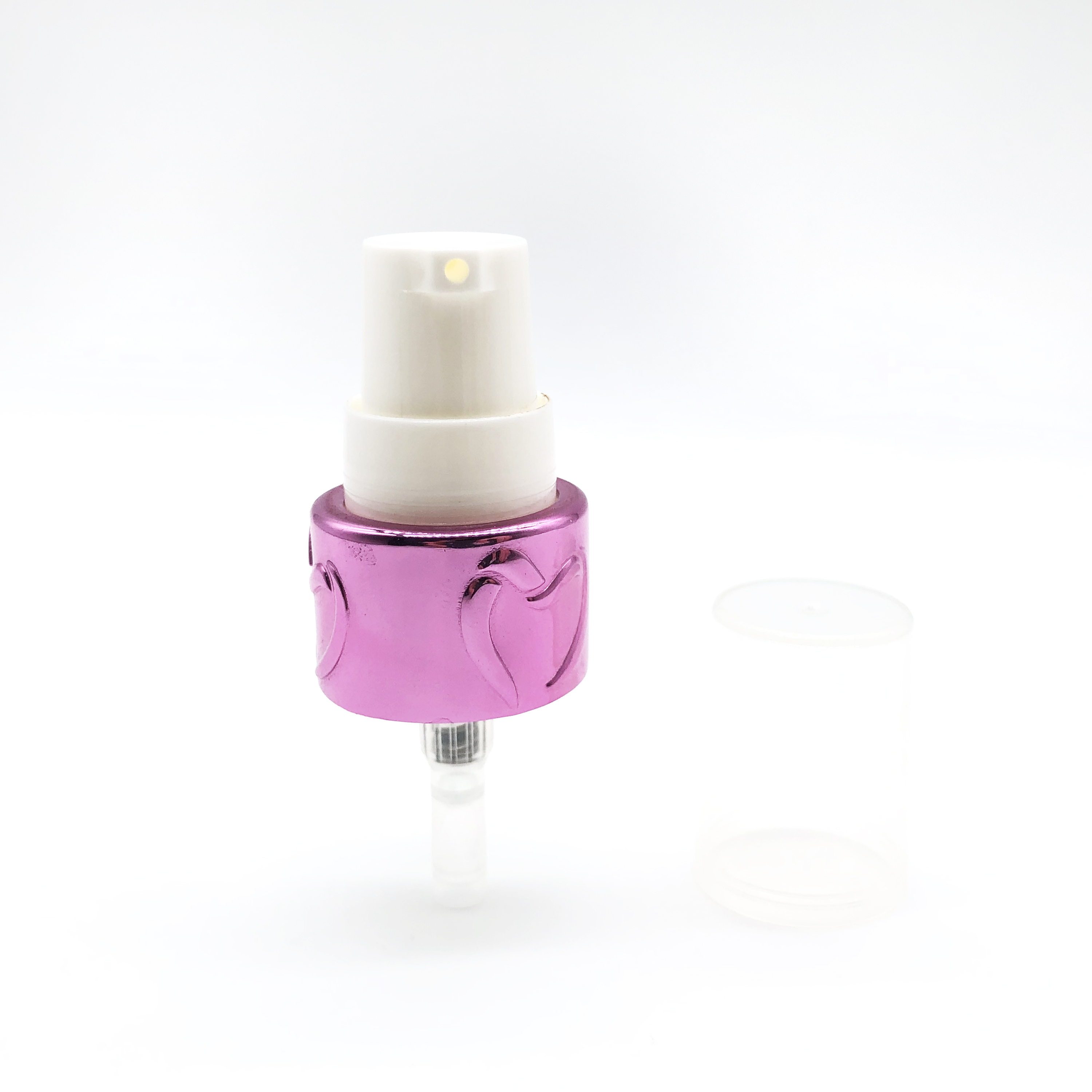 Пластиковый насос для лосьона Twist pop lock с алюминиевым ошейником, 24 мм, используется для ухода за кожей, лечения волос