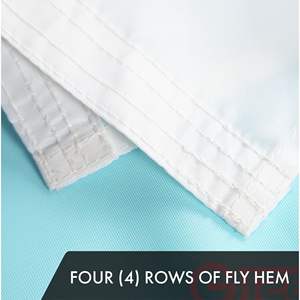 ธงชาติอเมริกาและชิคาโก ขนาด 2x3 ฟุต ผลิตจากโพลีเอสเตอร์ ปักลาย พร้อมห่วงทองเหลือง สำหรับใช้ภายในและภายนอกอาคาร - Product Image 6