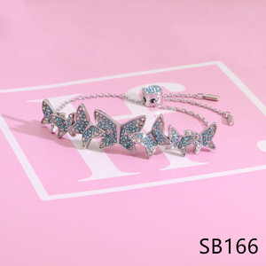 Bracelets en cristal élégants et ajustables, nouveaux bracelets à fleurs pour femmes, <span class=keywords><strong>bijoux</strong></span> cadeau pour fête d'anniversaire - Product Image 5