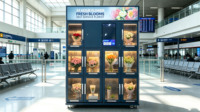 Distributeur automatique de fleurs en libre-service 24h/24 pour aéroports à fort trafic et gares