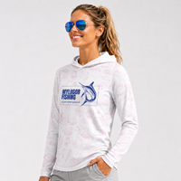 Kaos Mancing Wanita Grosir UPF 50 Lengan Panjang Pelindung Sinar UV Logo Kustom Hoodie Anti Panas